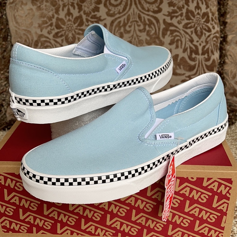 Vans Classic Slip On Check Foxing Men’s - Picture 10 of 16
